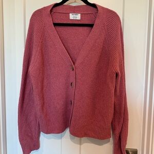 Old navy pink v neck cardigan
